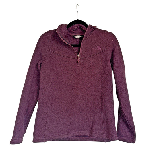 The North Face Sz‎ M 1.4 Zip Pullover Fleece Lined Coze Outdoor Cabincore - Picture 1 of 9